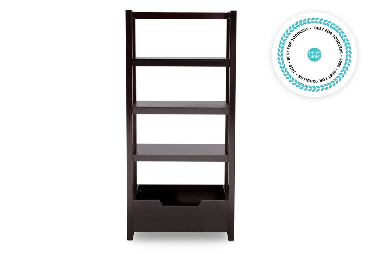 White Grey Ladder Shelf U258254