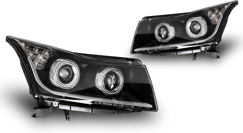 Headlight Assembly with LED Daytime Running Lights Projector for 2011-2015 Chevy Cruze X28110