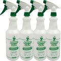 Green 24 oz Empty Plastic Spray Bottle 4 Pack T9379