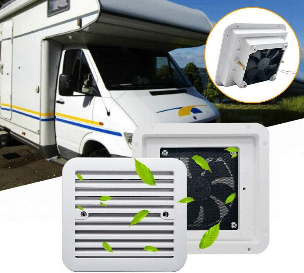 White Caravan Motorhome Side Ventilation Fan P27447