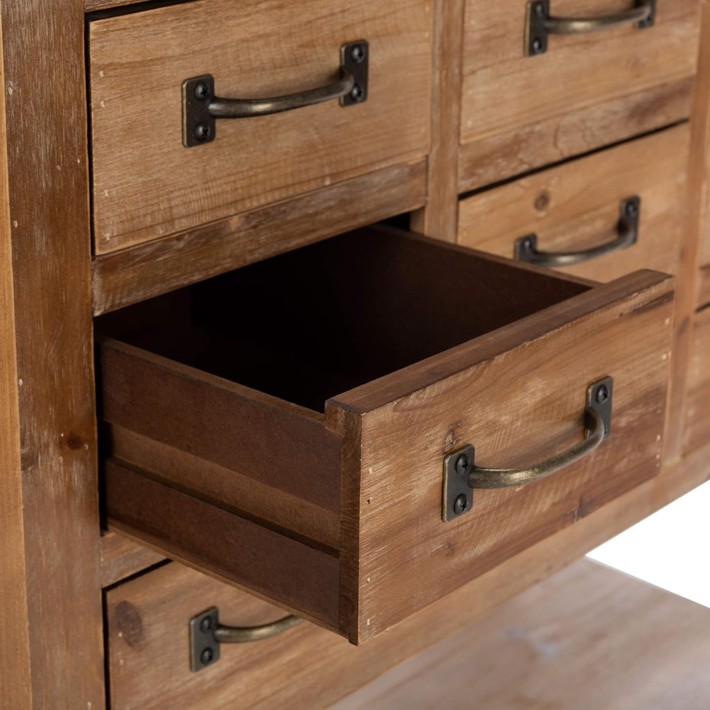 Natural Oak 9 Drawer Chest N583