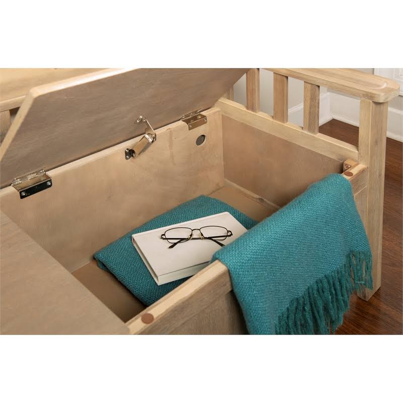 Storage Bench in Natural Brown A41636