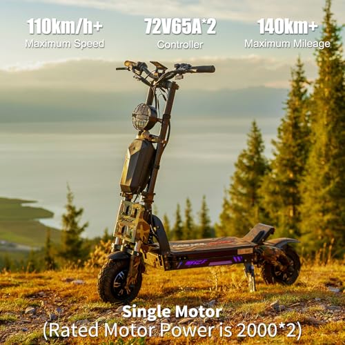 72V 45AH Battery 2000w Dual Motors Electric Scooter O66483