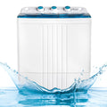 20LBS Portable Compact Twin Tub Washing Machine Washer Dryer, Blue M1698