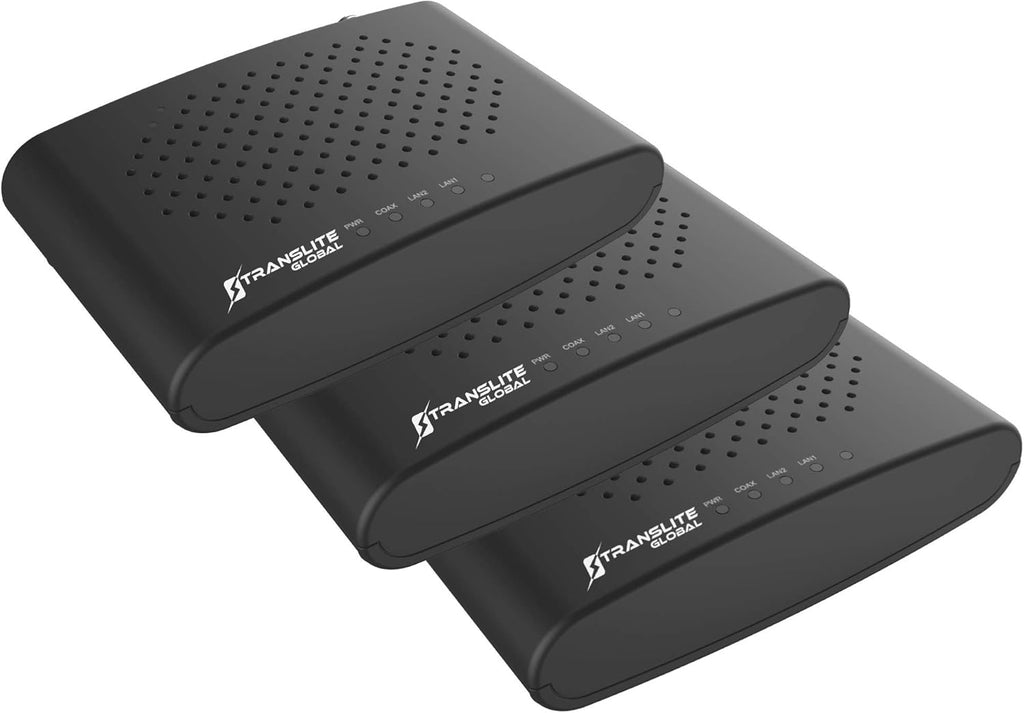 2 Pack MoCA 2.5 Adapter with 2 Gigabit Ethernet Ports Z936163