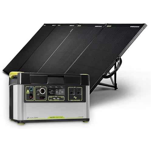 Portable Power Station, 1,000 W, Solar-Powered Generator C87934