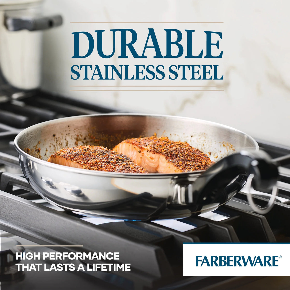 15 Piece Stainless Steel Pots and Pans Set F649