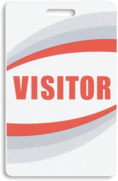 Visitor Pass Plastic Cards 25 Pack T408990
