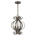 Three Light Chandelier Russet S334