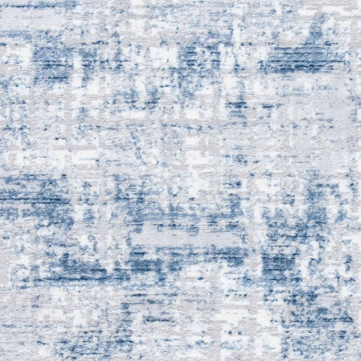 Navy Light Grey Abstract Area Rug 8' x 10' D830877