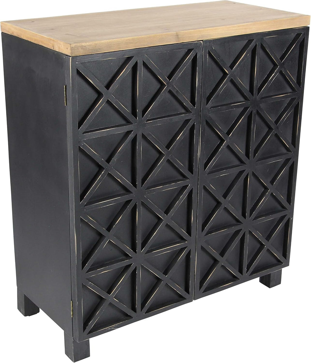28 x 31 Light Brown White Wood Cabinet U5696