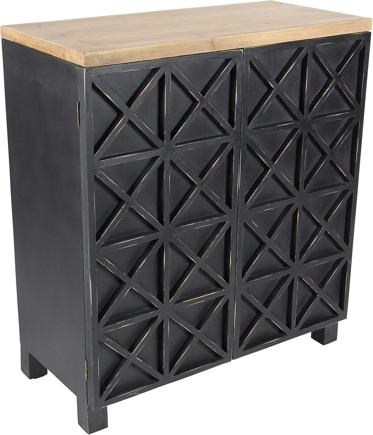28 x 31 Light Brown White Wood Cabinet U5696