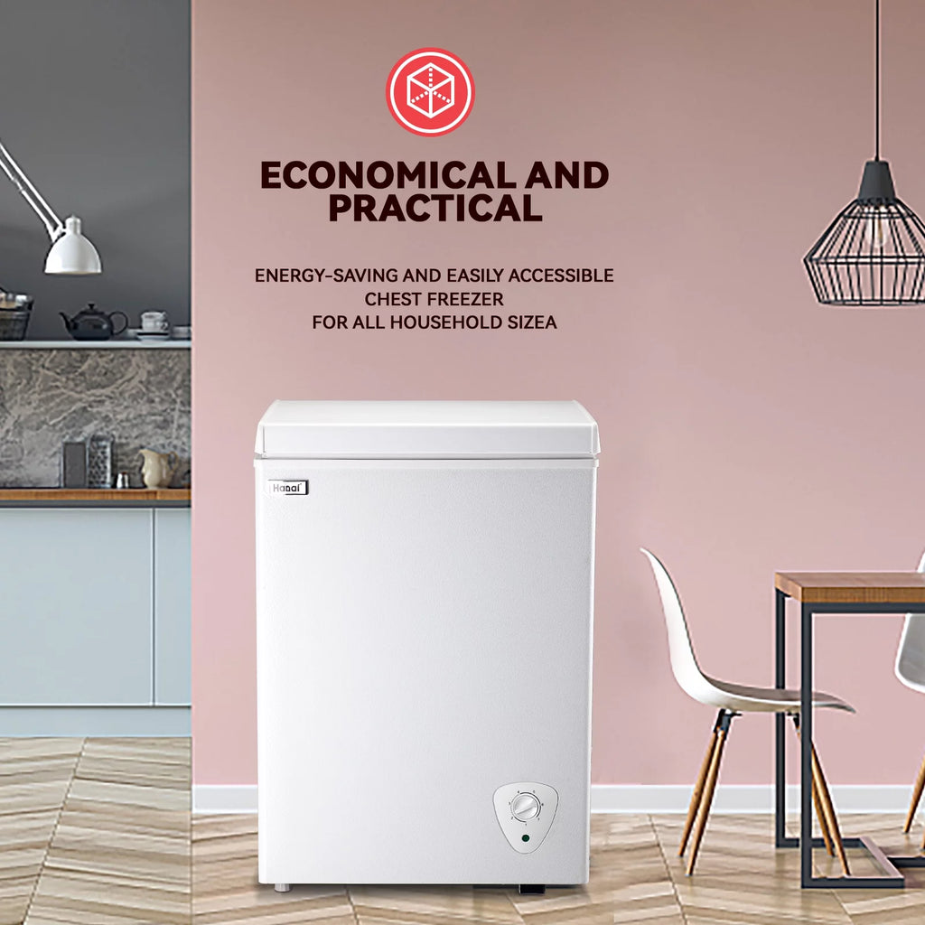 Small Chest Freezer with Storage Basket R41103