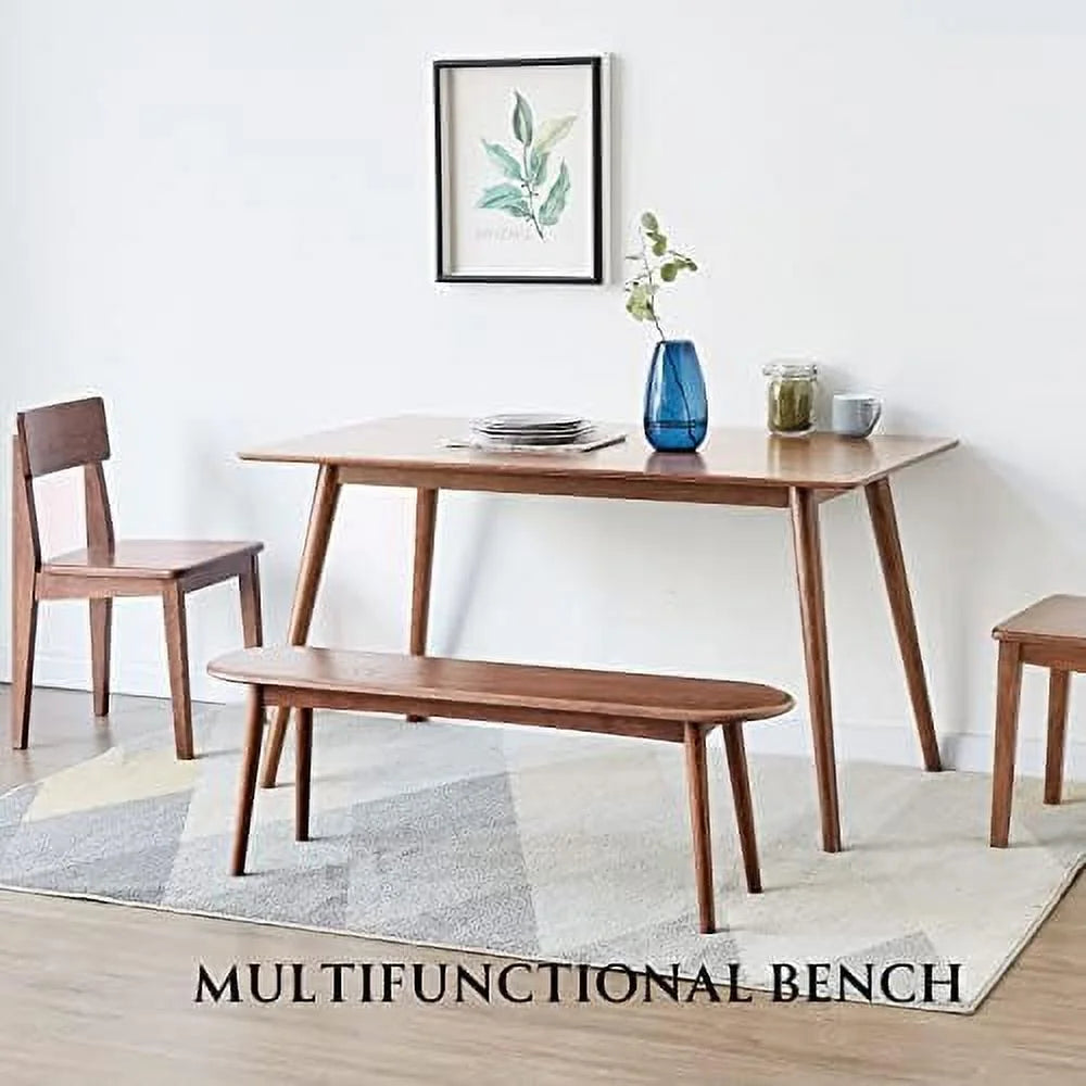 Solid Oak Wood Bench 47.24inch J112344