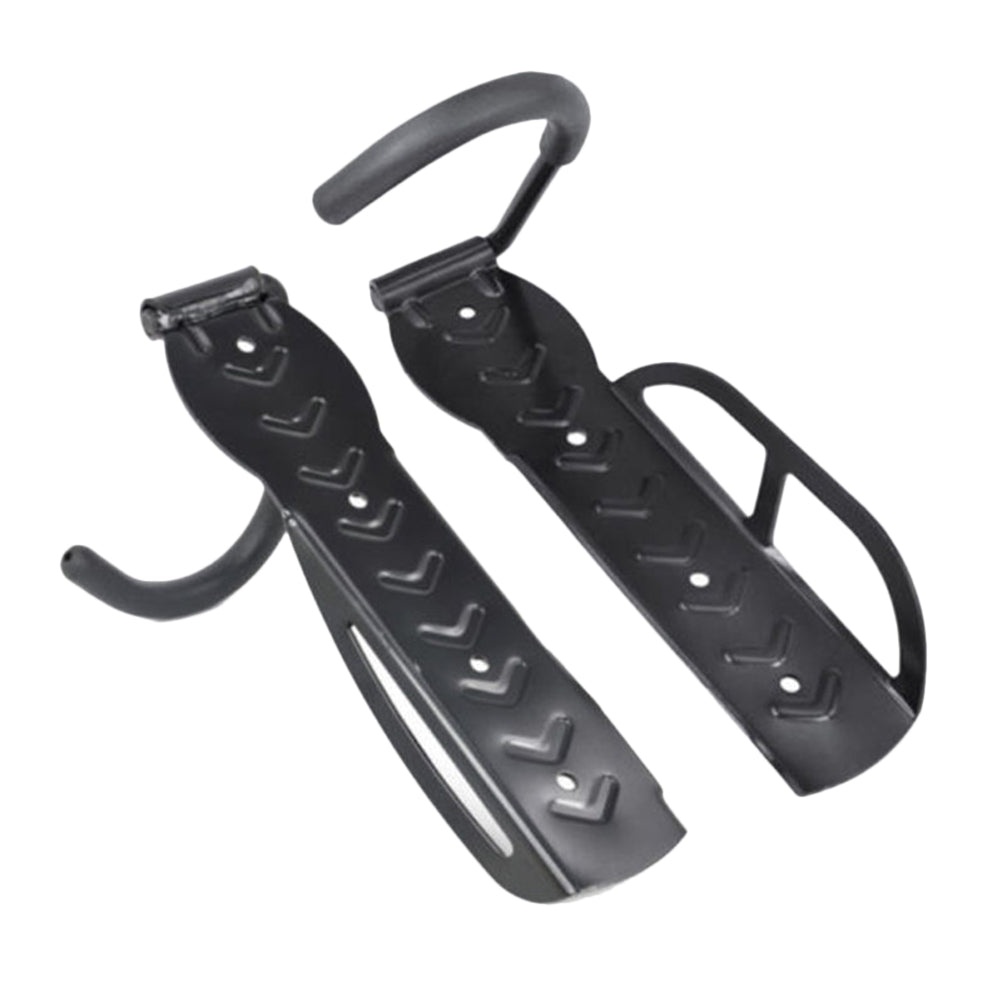 2pcs Black Heavy Duty Bike Wall Mounted Hooks I36461