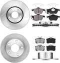 5 Lug 4 Rotors Brake Pads Clips F417544