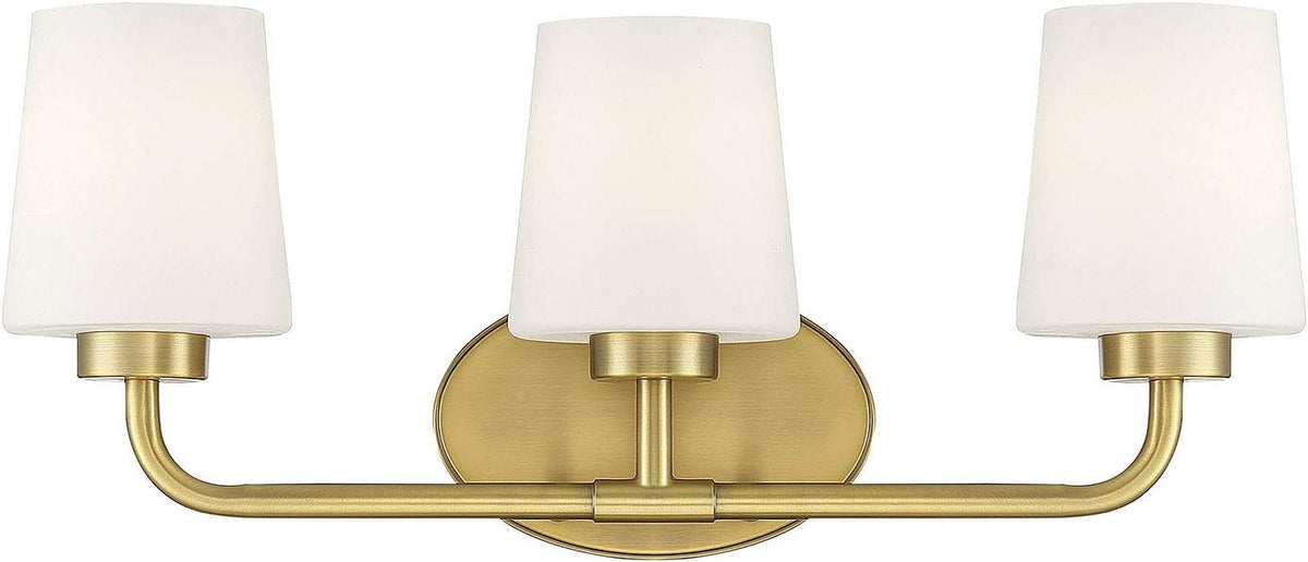 Polished Nickel 3-Light Bathroom Vanity Light S514145