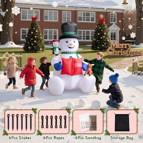 15FT Inflatable Snowman with LED Lights N88951