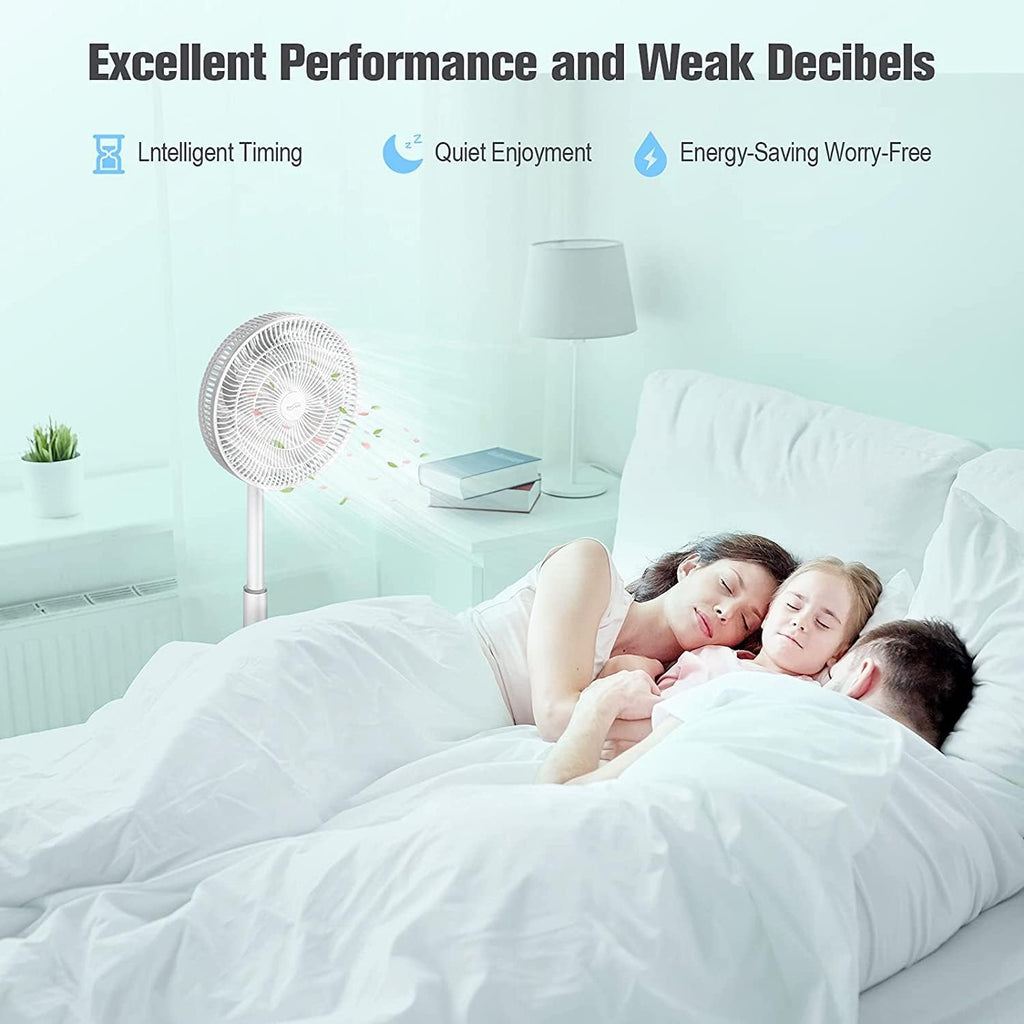 Adjustable Height Oscillating Pedestal Fan with Remote J283458