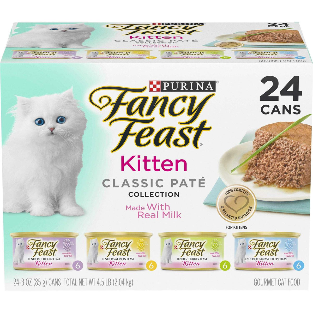Grain Free Pate Wet Kitten Food Variety Pack P519843