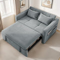 Grey Velvet Convertible Sofa Bed V9260