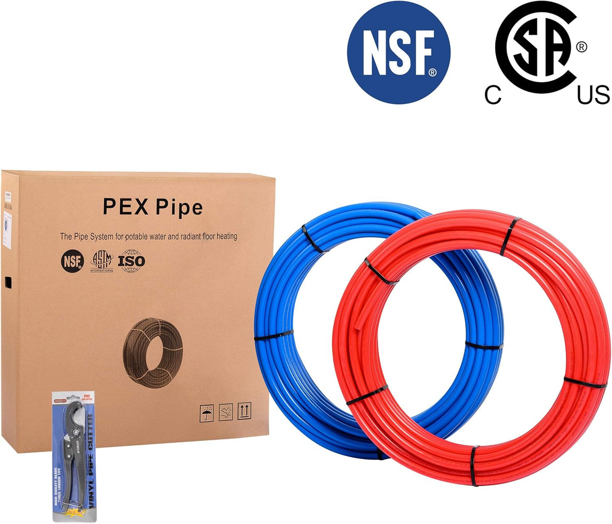 Pex-b Pipe/Tubing 1/2 inch 200 ft Pack of 2 J3271