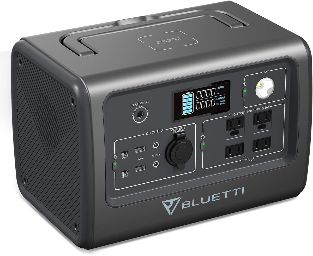 Portable Power Station 800W 716Wh LiFePo4 Battery Pack with 4 AC Outlets U119355