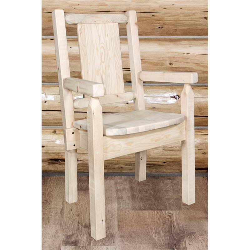 Laser Engraved Bear Design Captain's Chair U571