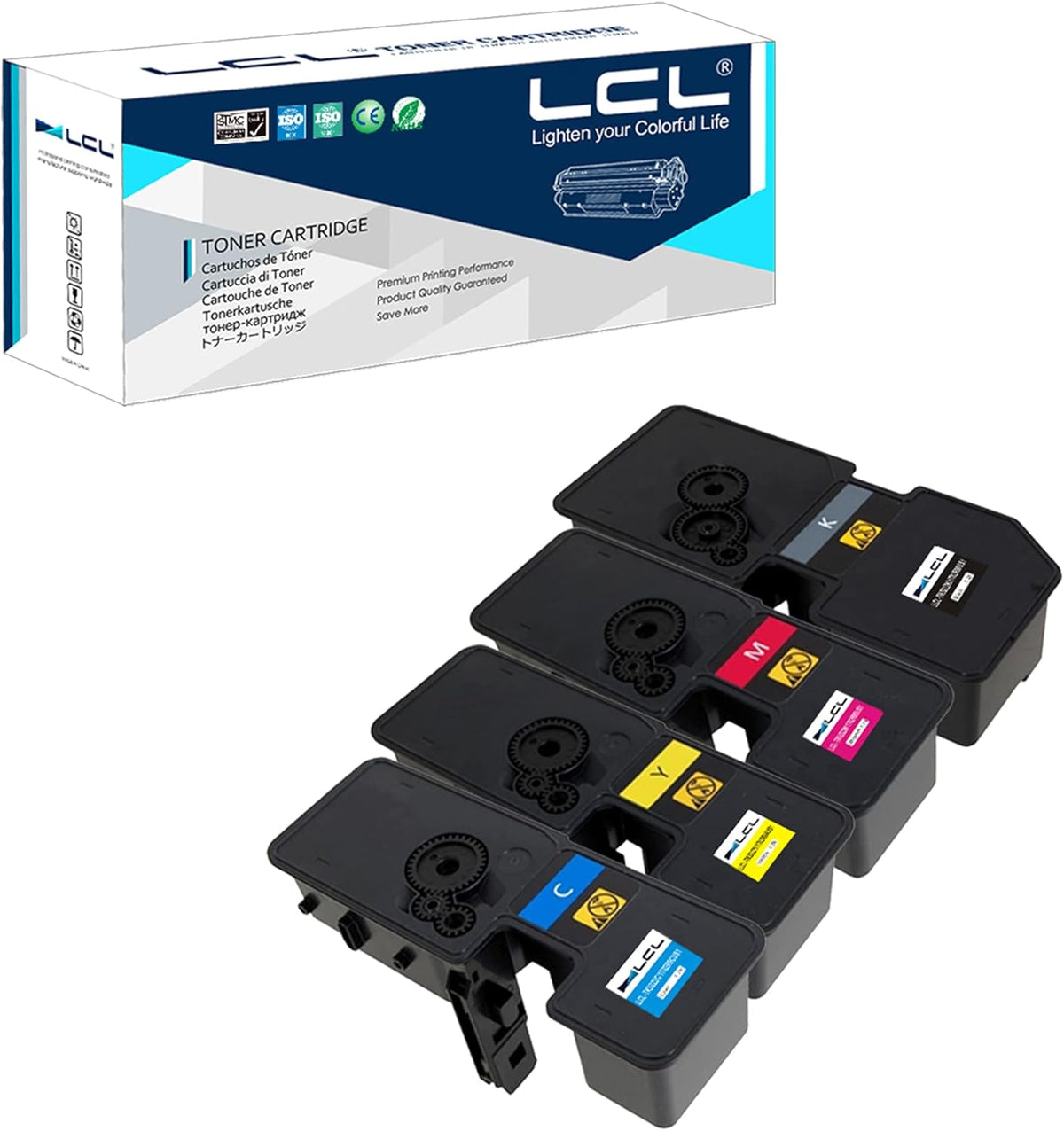 Compatible Toner Cartridge 4-Pack Black Cyan Magenta Yellow C3790