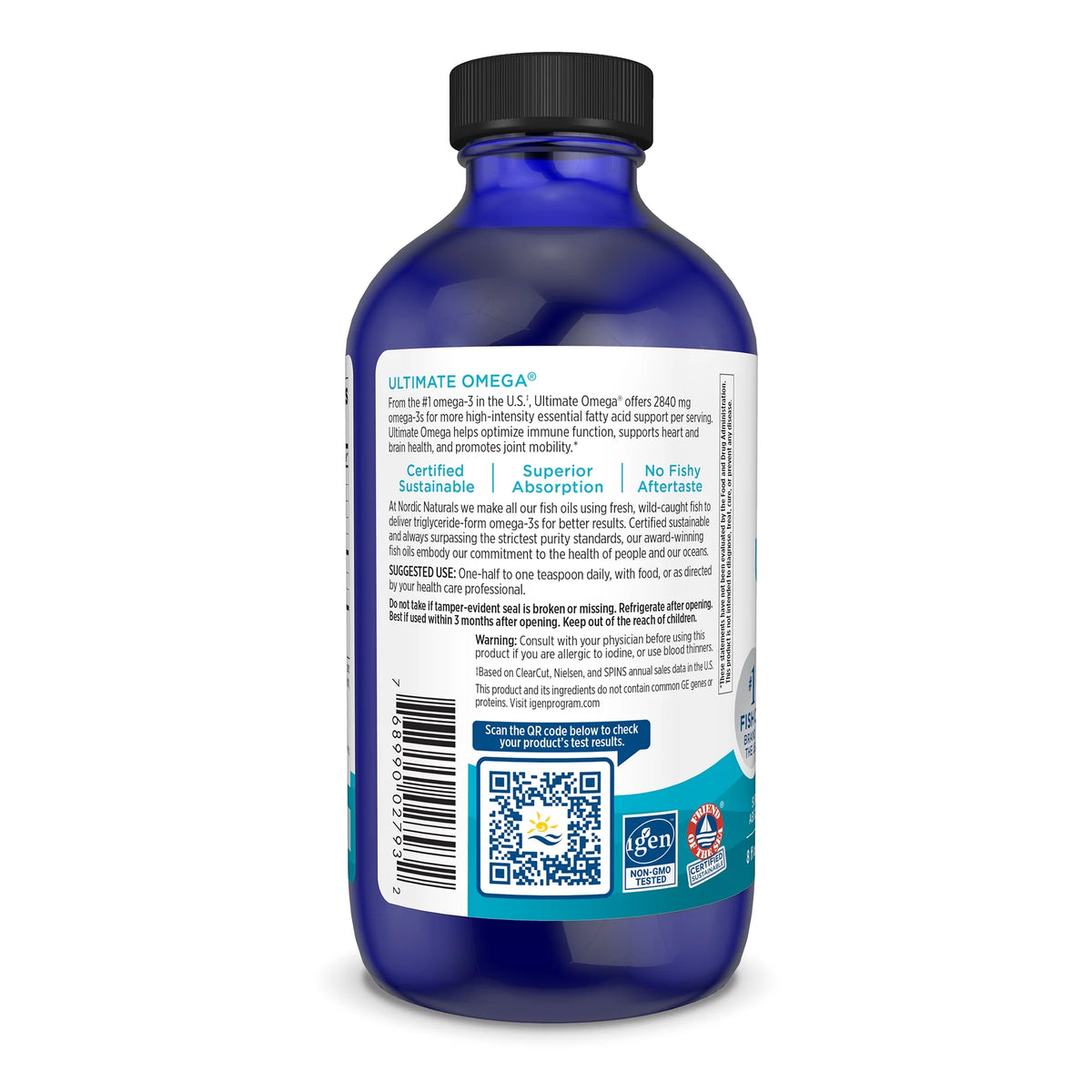 8 Fl Oz Omega-3 Fish Oil Liquid O880919