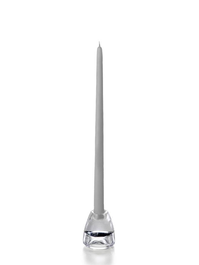 Set of 144 Light Gray Taper Candles H11302