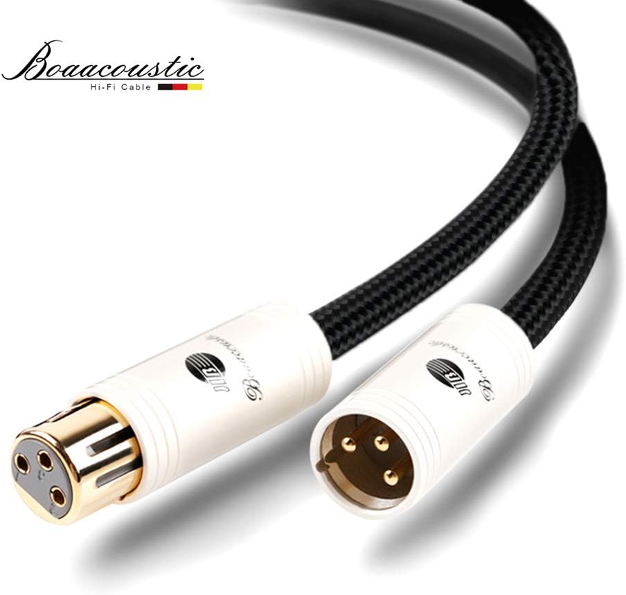 Balanced XLR Male to XLR Female Microphone Cable 5ft (2 Cable) W906645