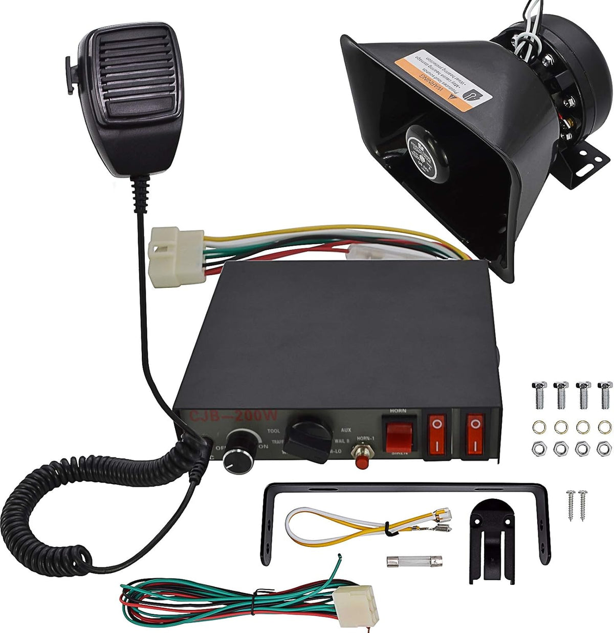 200W 9 Tones Car Siren Speaker X565603