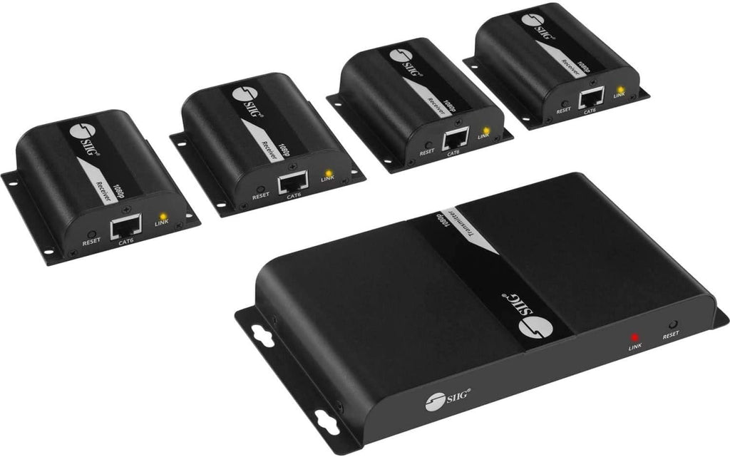 1080p HDMI Extender Splitter Over CAT5e/CAT6 Ethernet 1x4 Port H416599