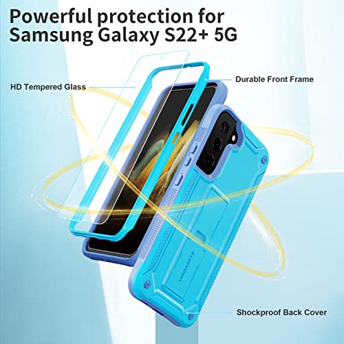 Black Rugged Shockproof Case with Kickstand for Samsung Galaxy S23 Ultra N8377