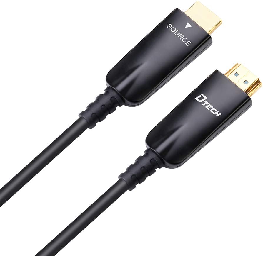 50m Fiber Optic HDMI Cable 4K 30Hz 1080p 60Hz Black V988276