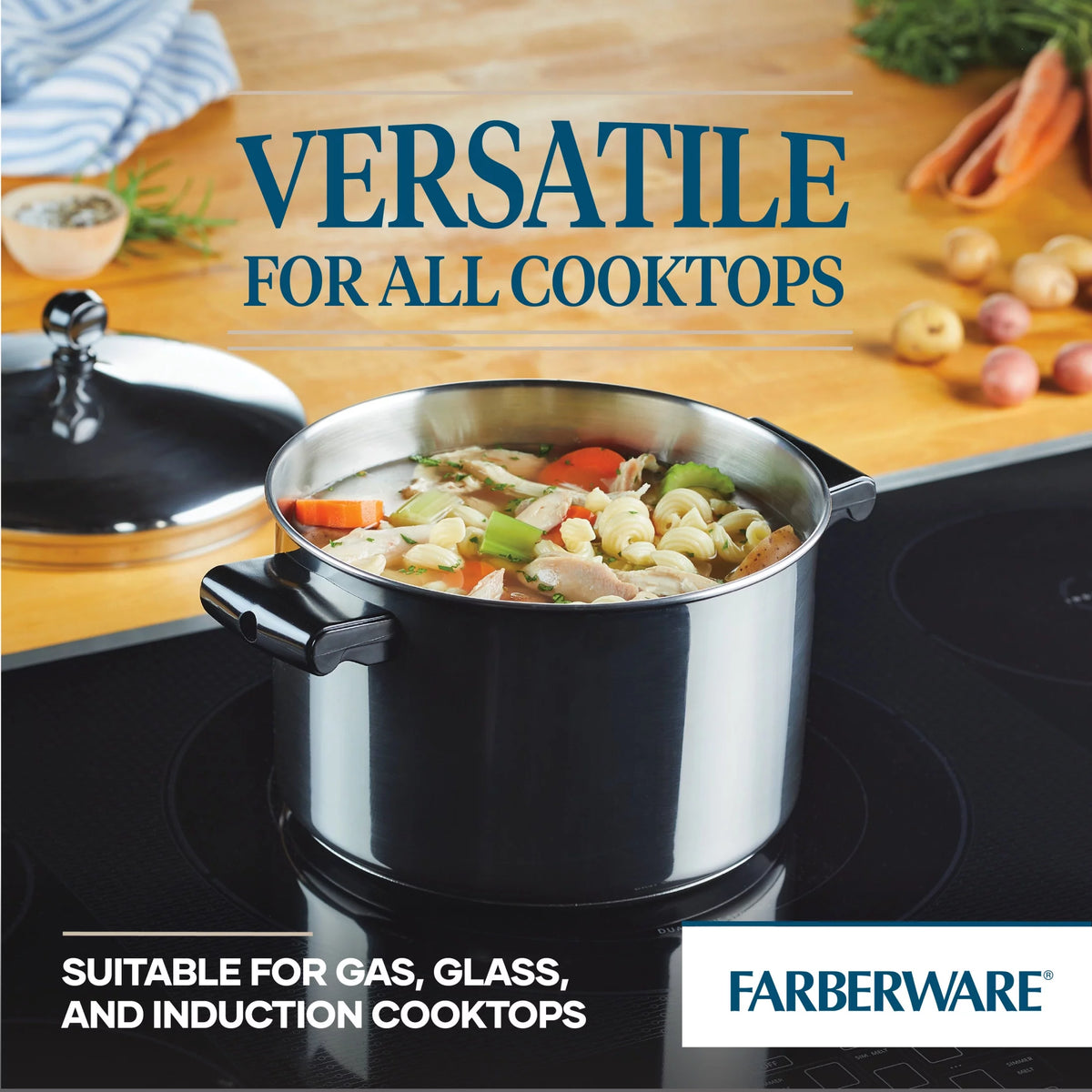 15 Piece Stainless Steel Pots and Pans Set F649
