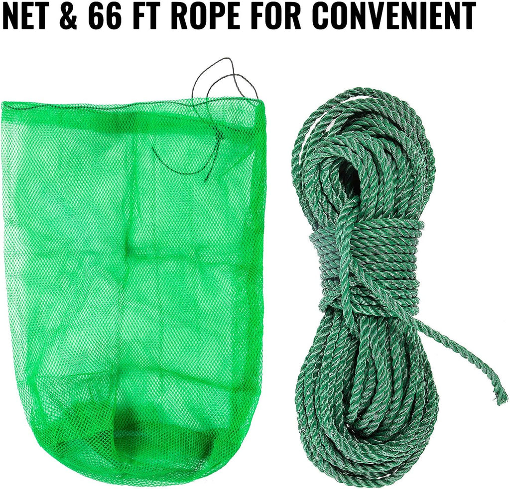16 inch Double Sided Aquatic Weed Rake with 66ft Rope O2023