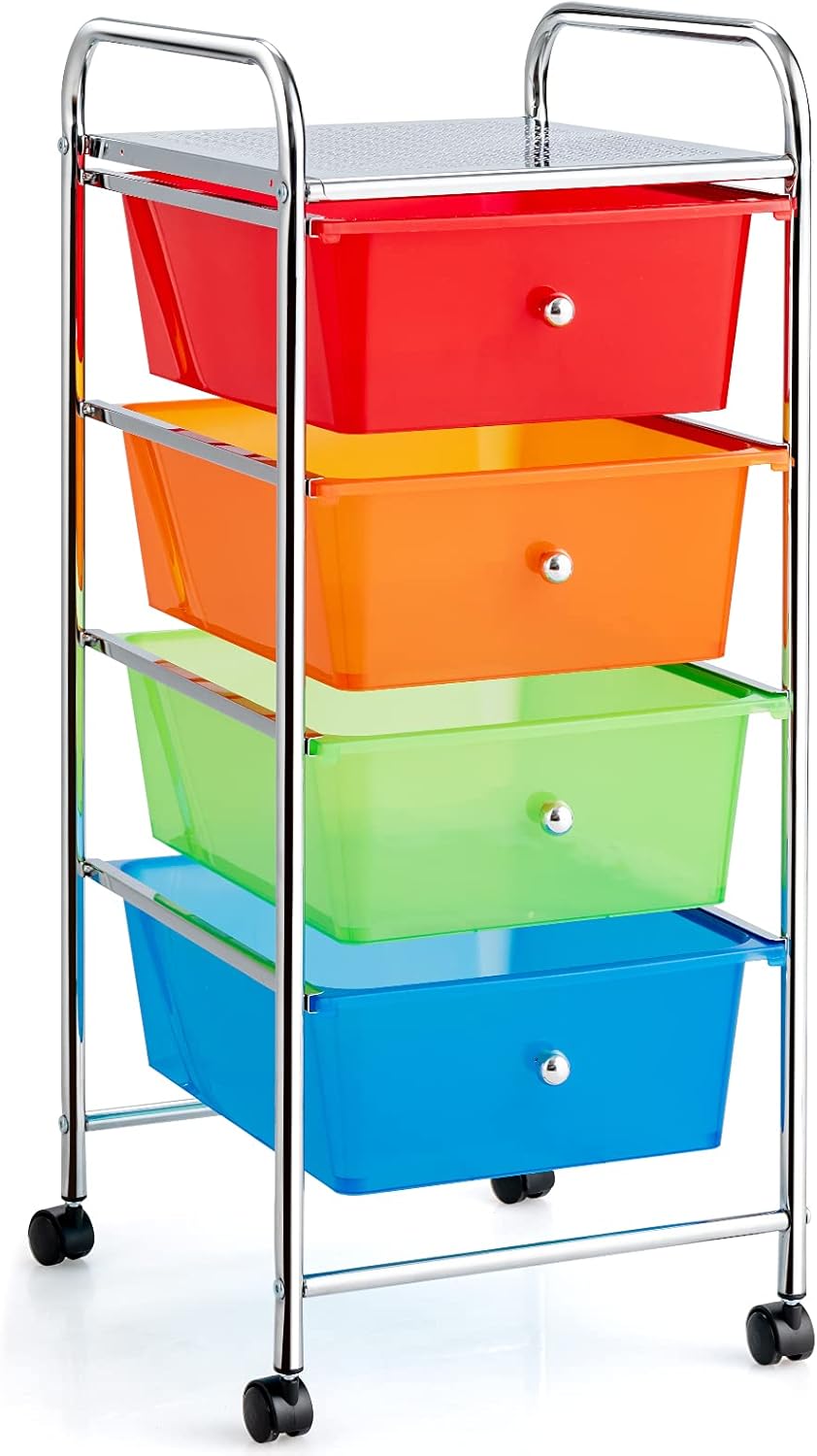 4 Drawer Rolling Storage Cart T84543