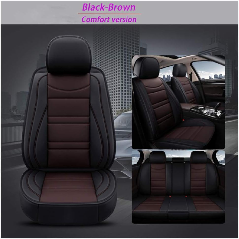 Leather Car Seat Covers 5 Seats Full Set M7103