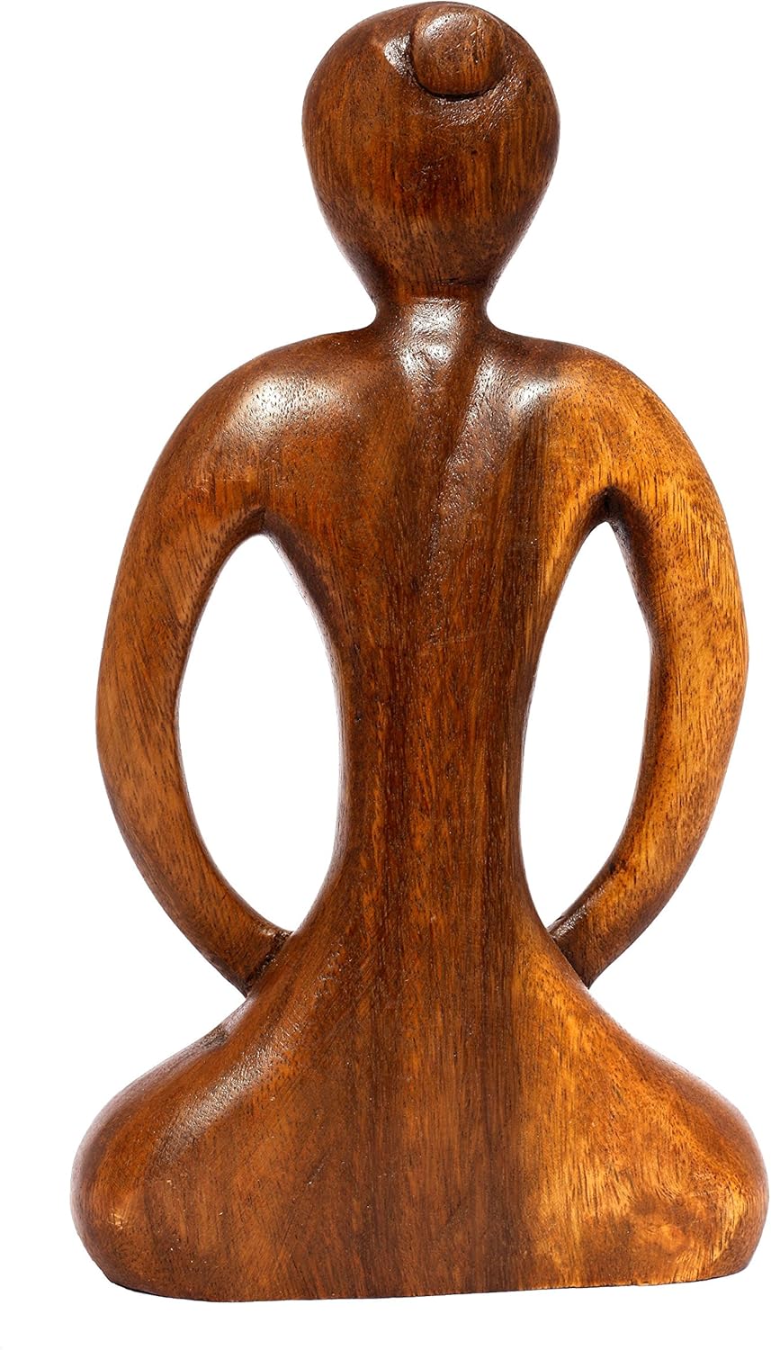 Wooden Handmade Abstract Yoga Sculpture Q97560