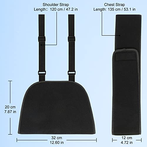 Adjustable Arm Sling Shoulder Immobilizer Support Brace, Black X7981