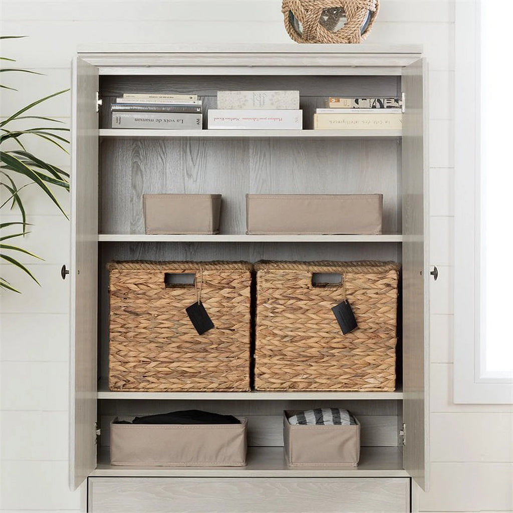 2-Drawer Door Wood Armoire Q96050