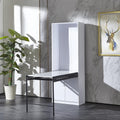 White Wall Mounted Fold Out Desk with Storage Area E116669