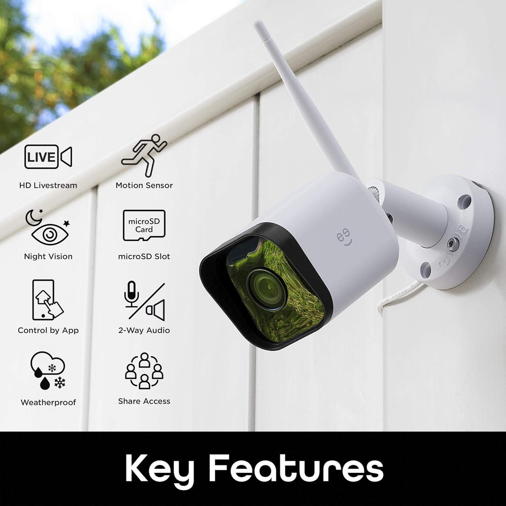 HD 1080p Outdoor Security Camera with Night Vision and Motion Detection F675465