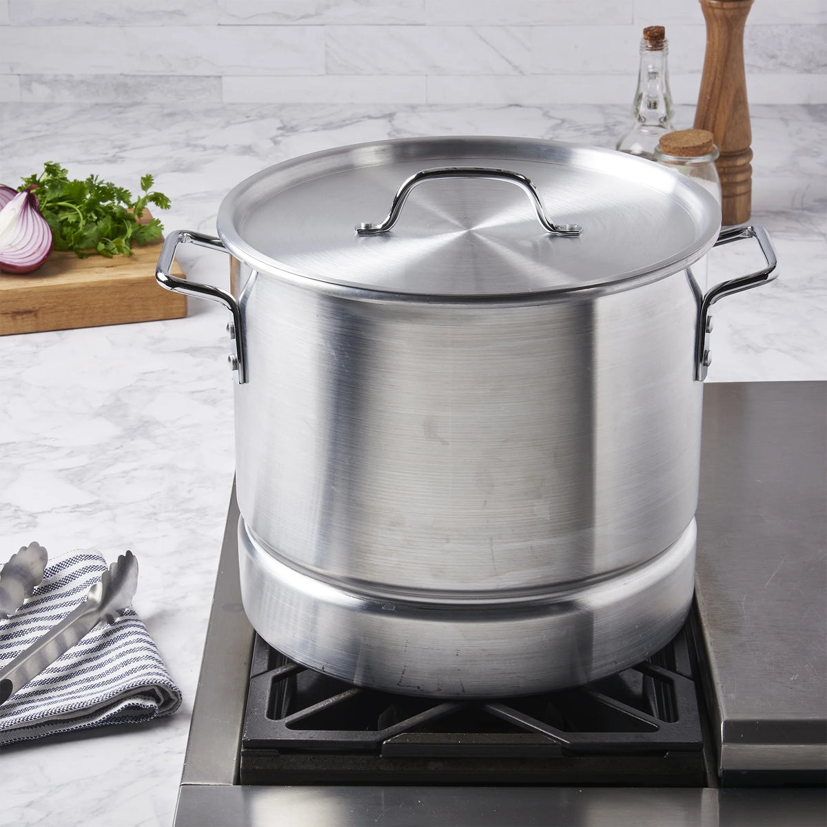 3 Piece 20Qt Aluminum Tamale Steamer Set N23857