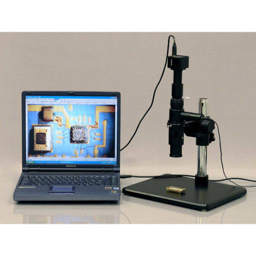 11X-80X Industrial Single Zoom Inspection Microscope with 5MP USB Digital Camera N7572