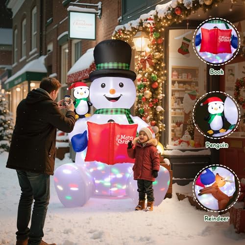 15FT Inflatable Snowman with LED Lights N88951
