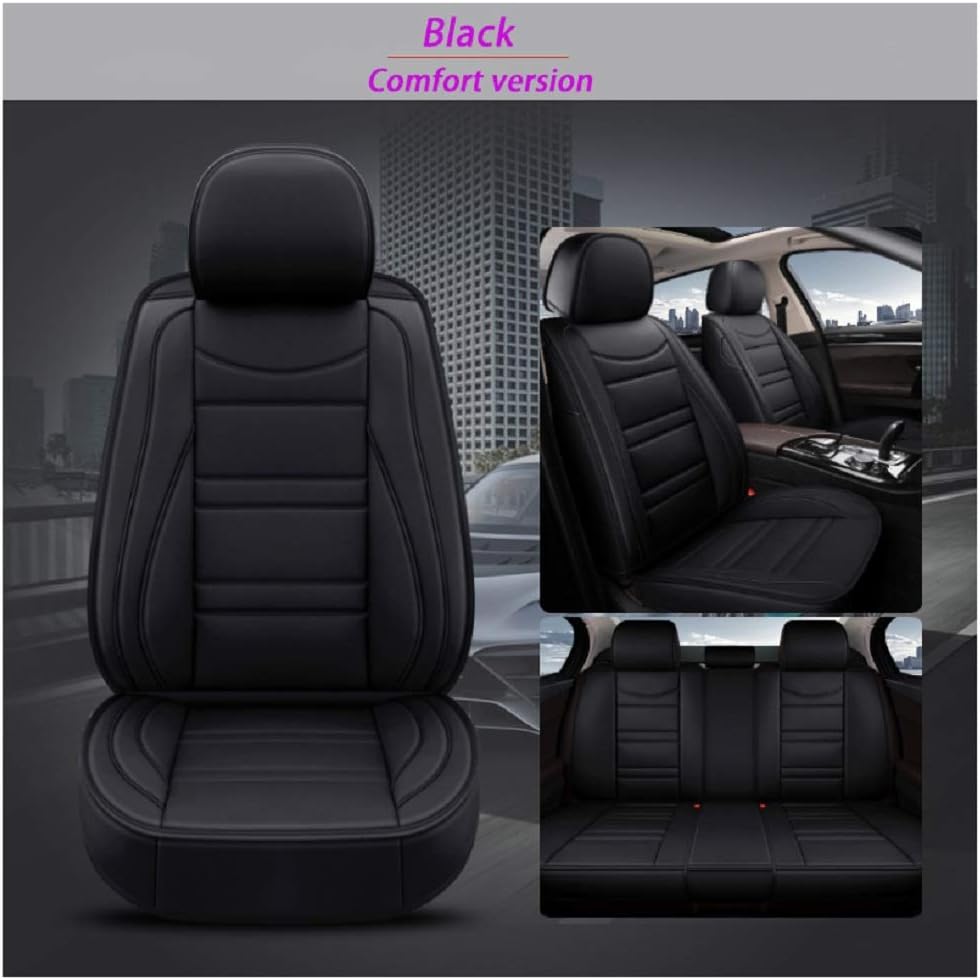 Leather Car Seat Covers 5 Seats Full Set M7103