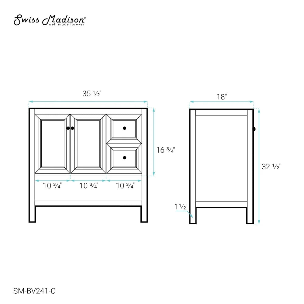 Natural Oak Bathroom Vanity T7223